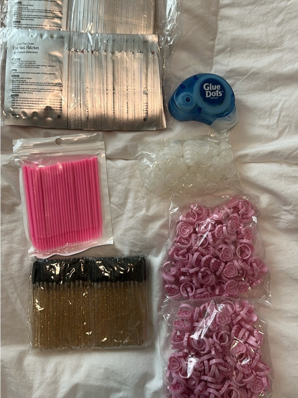 Adhesive Dispenser with Pink Party Accessories